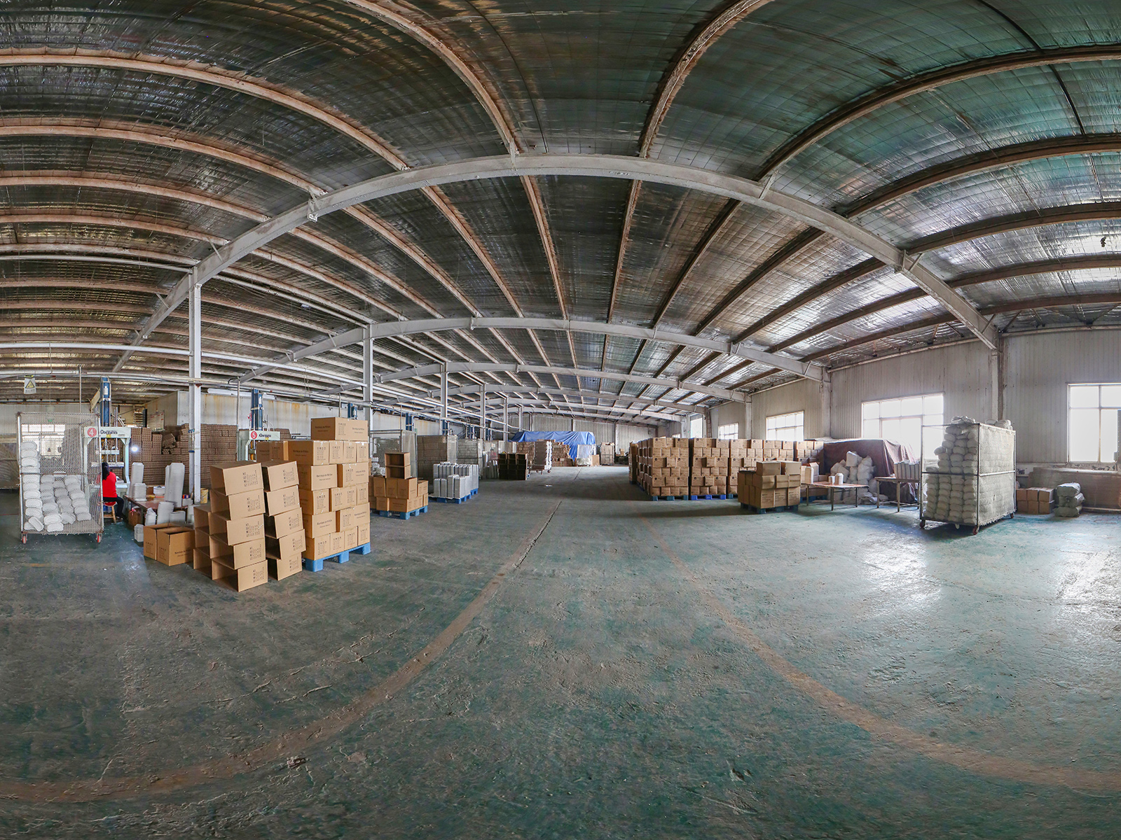 Large-scale warehouse for Chunyang pulp molded packaging storage