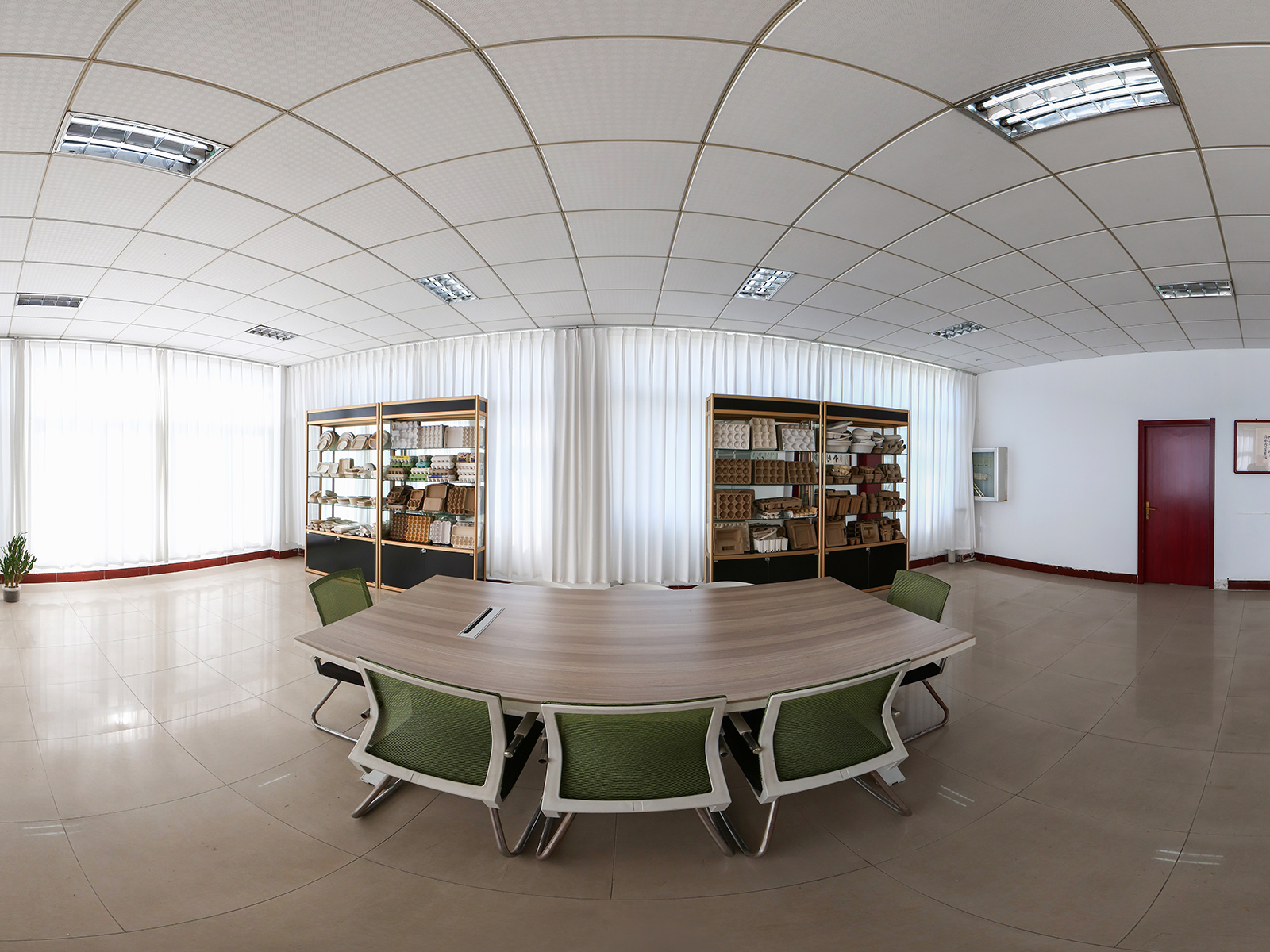 Chunyang pulp molded products showroom and modern conference room